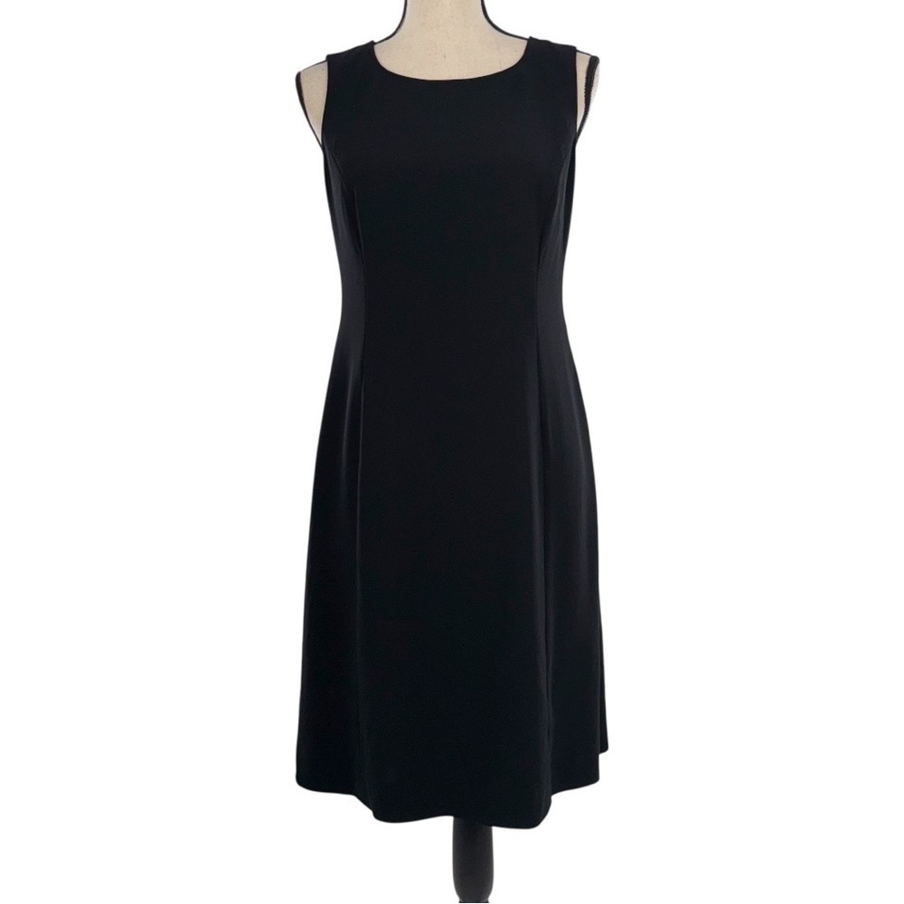 Talbots Petites Black Sleeveless A-Line Dress Size 6 | Classic LBD